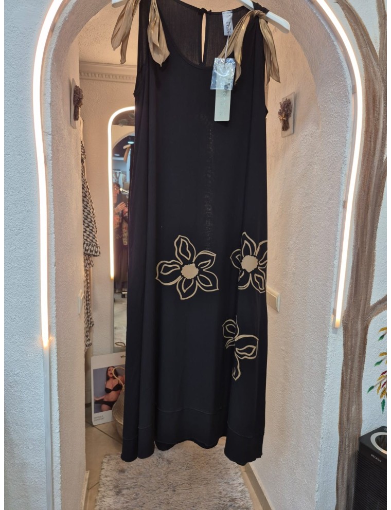 Vestido comprido fluído da Stessa