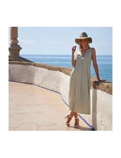 Vestido Comprido Malha Canelada Janira