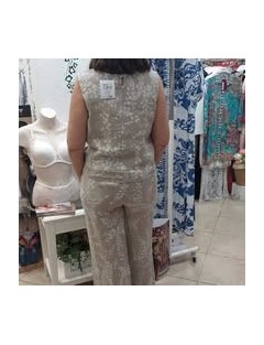 Conjunto Top e Pantalona Linho Amichi
