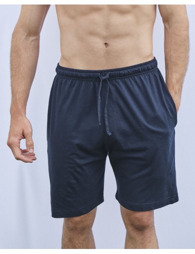 Calções básicos azul-escuros para homem