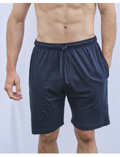 Calções básicos azul-escuros para homem